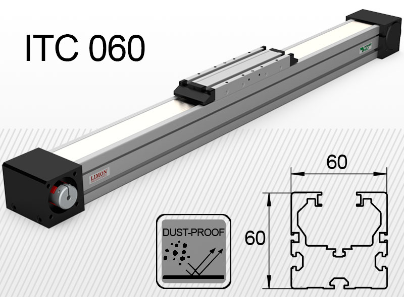 ITC 060 стандарт<br />Навантаження до 30кг*<br />Хід: 100-2500мм