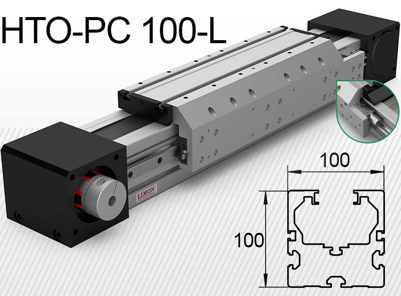 HTO-PC 100-L пневматична фіксація<br />Навантаження до 247кг*<br />Хід: 100-9000мм