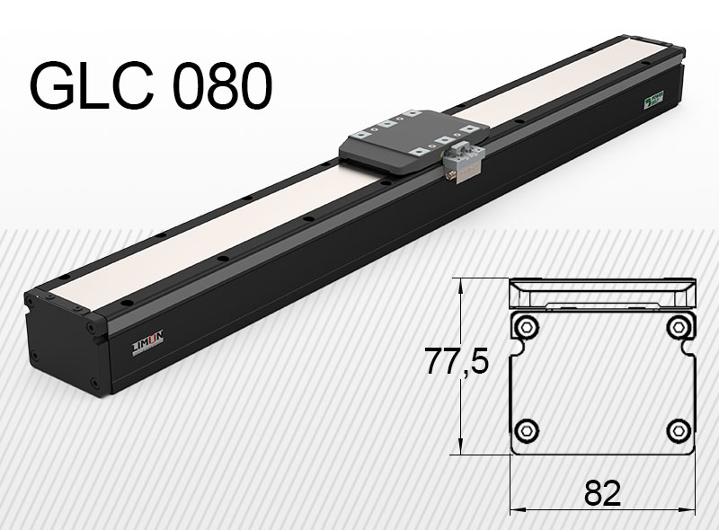 GLC 080 тип<br />макс. навант. 20кг*<br />Хід: 50-1650мм