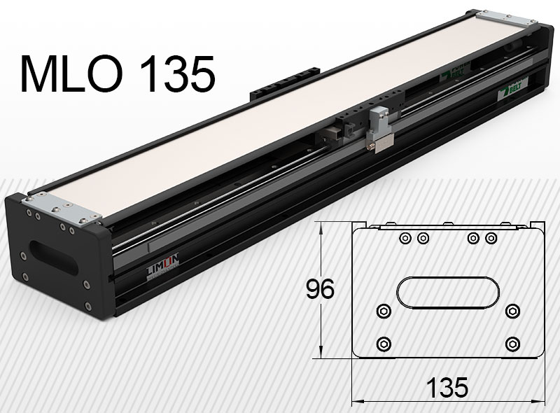 MLO 135 тип<br />макс. навант. 40-80кг*<br />Хід: 100-4500мм